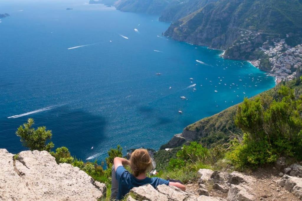 Amalfi Coast, Positano, Sorrento, Capri, Garden, Villa Carcara Colli di Fontanelle Bagian luar foto