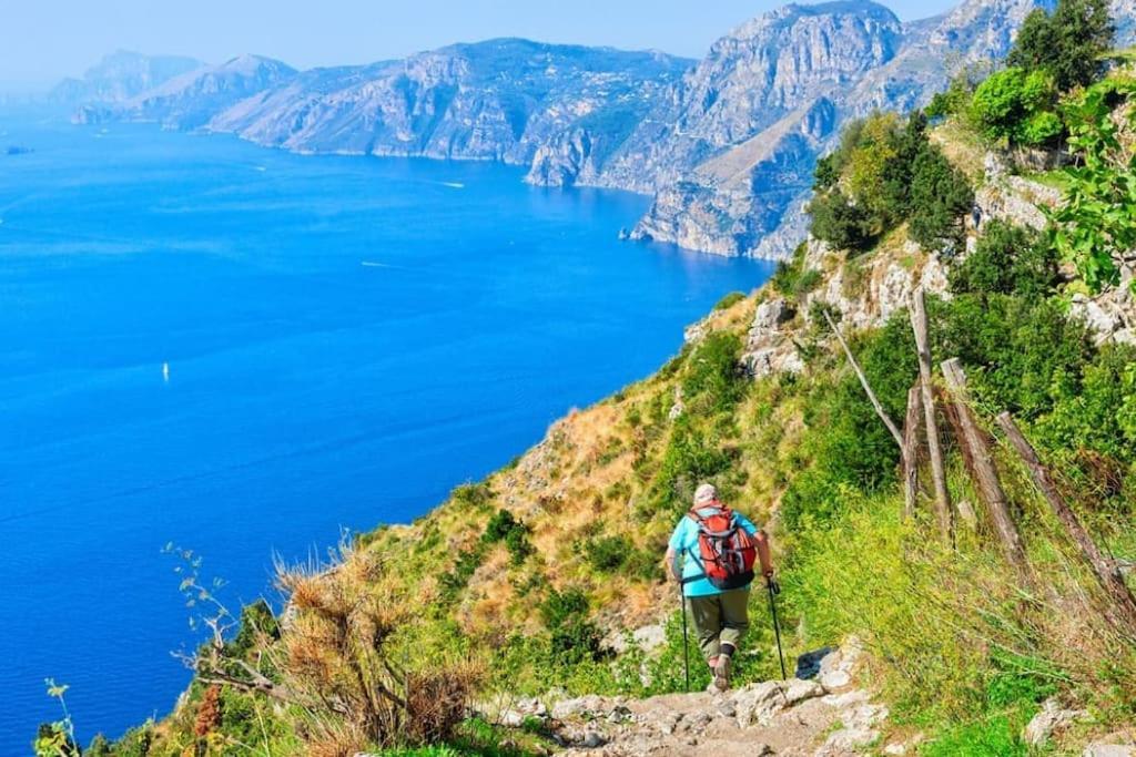 Amalfi Coast, Positano, Sorrento, Capri, Garden, Villa Carcara Colli di Fontanelle Bagian luar foto