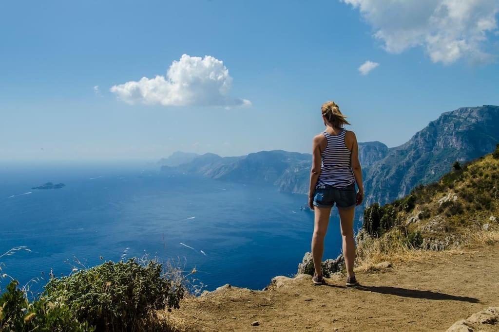 Amalfi Coast, Positano, Sorrento, Capri, Garden, Villa Carcara Colli di Fontanelle Bagian luar foto