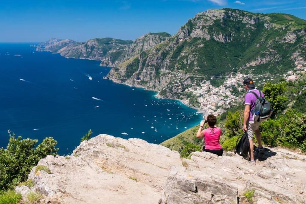 Amalfi Coast, Positano, Sorrento, Capri, Garden, Villa Carcara Colli di Fontanelle Bagian luar foto